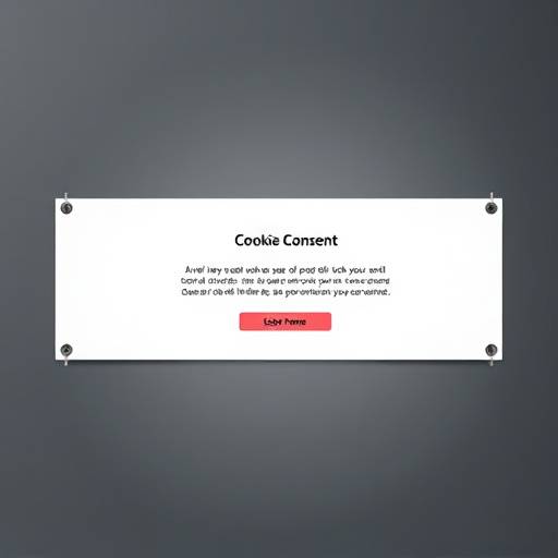 Imagen de un banner de cookies en un sitio web, resaltando la importancia del consentimiento del usuario.